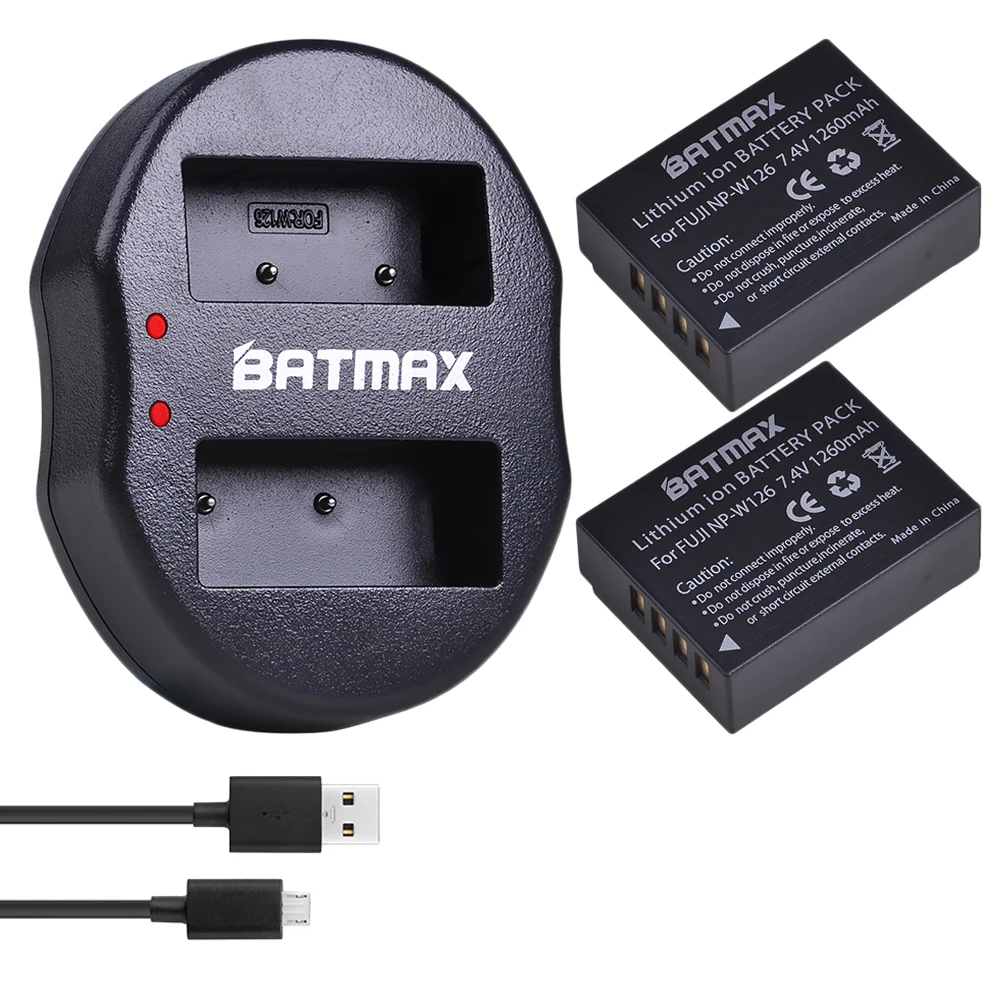 NP W126 W126S Батарея + USB Dual Зарядное устройство для ЖК дисплея с подсветкой Fujifilm HS30EXR