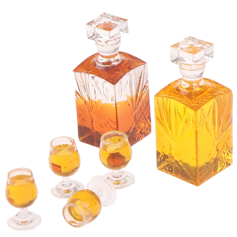 Новый мини-бутылка для вина миниатюрные еда сцена модель кукольного домика