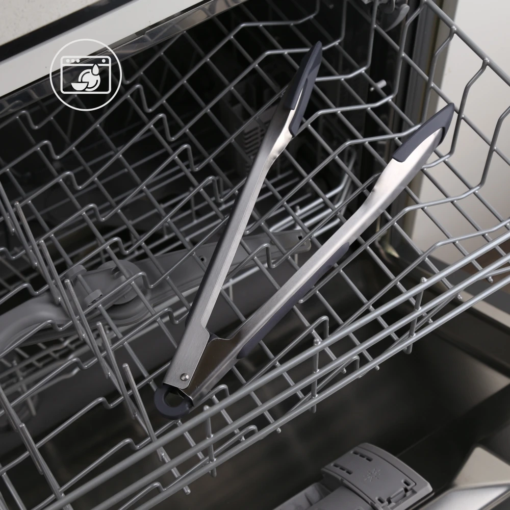 Кухонные щипцы из нержавеющей стали с одной рукой пищевые для гриля барбекю 12