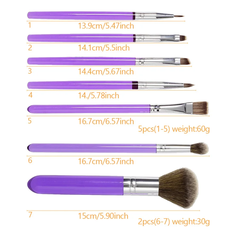 Набор кистей для украшения тортов 2/5 шт./набор Кисть макияжа инструменты 114| |