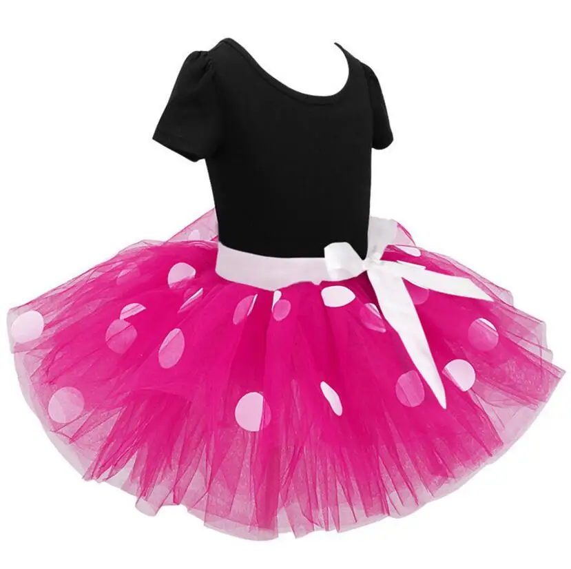 Коллекция 2017 года летний подарок для детей нарядное платье с Минни Маус нарядный