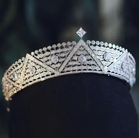 Тиары короны для невесты ювелирные украшения волос с цирконом инкрустированные
