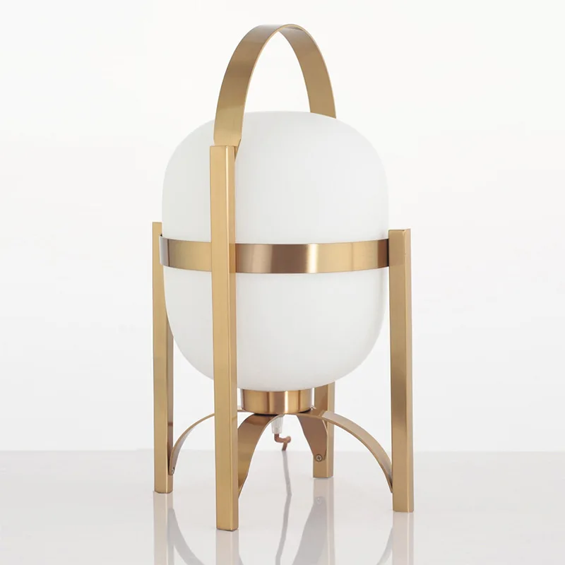 

Tiooka Glass Table light with Wood/Metal Frame Japanese Style Table Stand Lamp for Bedside Living room Stydy Room Reading Light