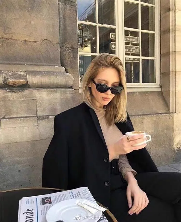 Женский офисный Блейзер Pinkoz Весенняя черная Рабочая куртка для женщин