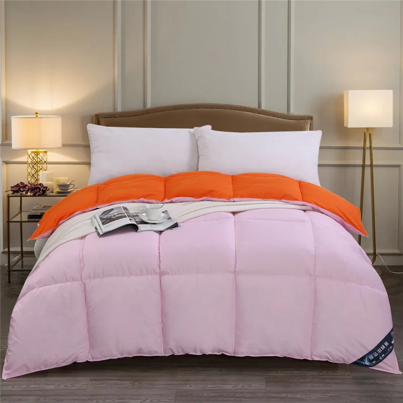 Высокое качество 100% хлопок наполнитель белый комфортный цвет постельных