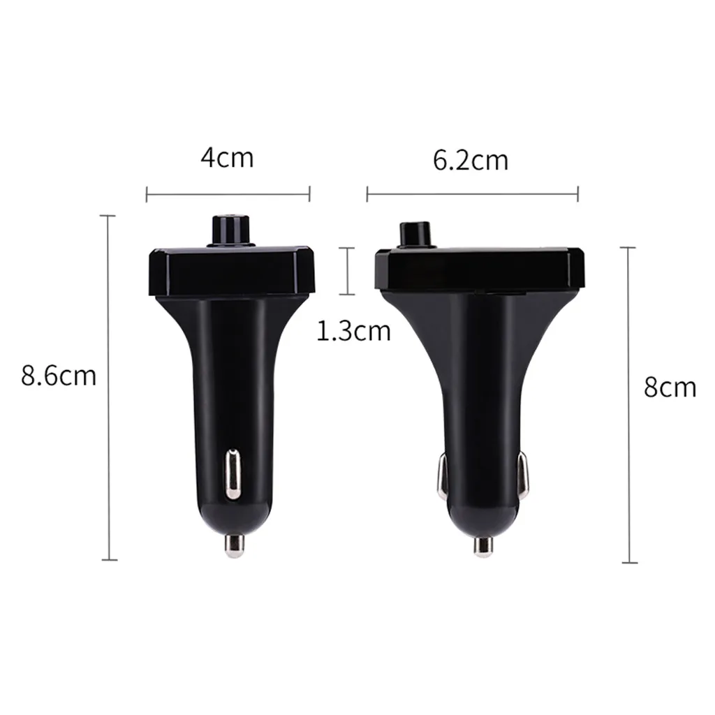 

Car Charger Dual Port USB FM Transmitter Bluetooth Wireless MP3 Player
