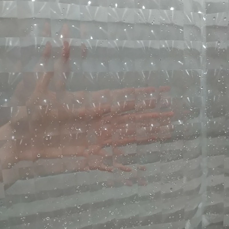 metal eyeplastic peva 3d waterproof shower curtain transparent white clear bathroom curtain luxury bath curtain with 12pcs hooks free global shipping