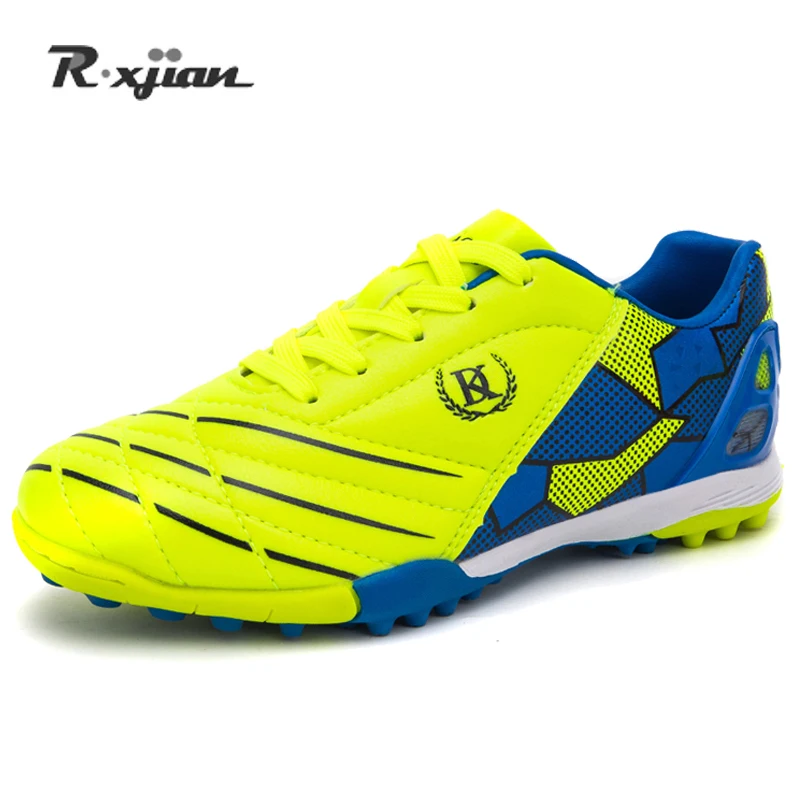 Унисекс футбольная обувь с длинными шипами полуботинки для футбола TF уличные