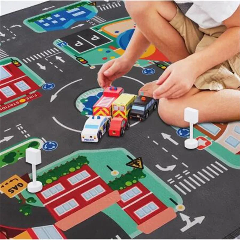 

Foldable Baby Play Mat Baby Crawling Blanket Soft Floor Carpet Folding Kids Rug Play Mat Waterproof Non Toxic for Toddler Infant
