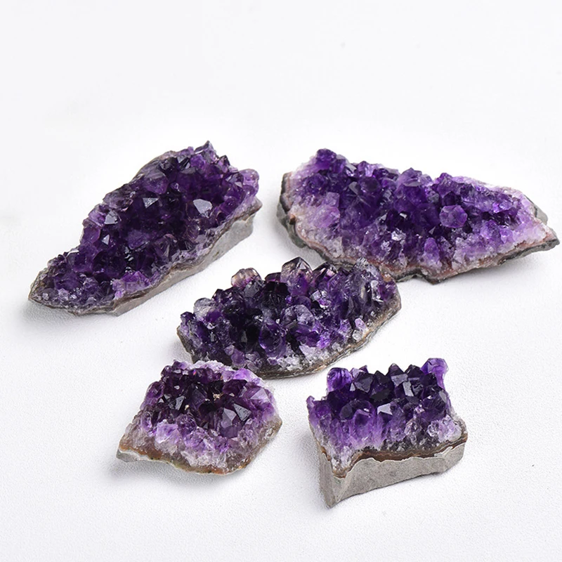 

Natural Uruguay Amethyst Cluster 1pcs Beautiful Crafts Crystal Stone Healing Home Decoration