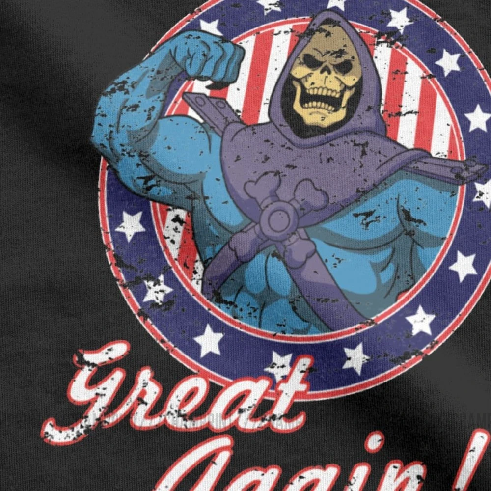Футболка с рисунком Вселенная He Man и The Major Of Make Eterna Great Again хлопковая футболка