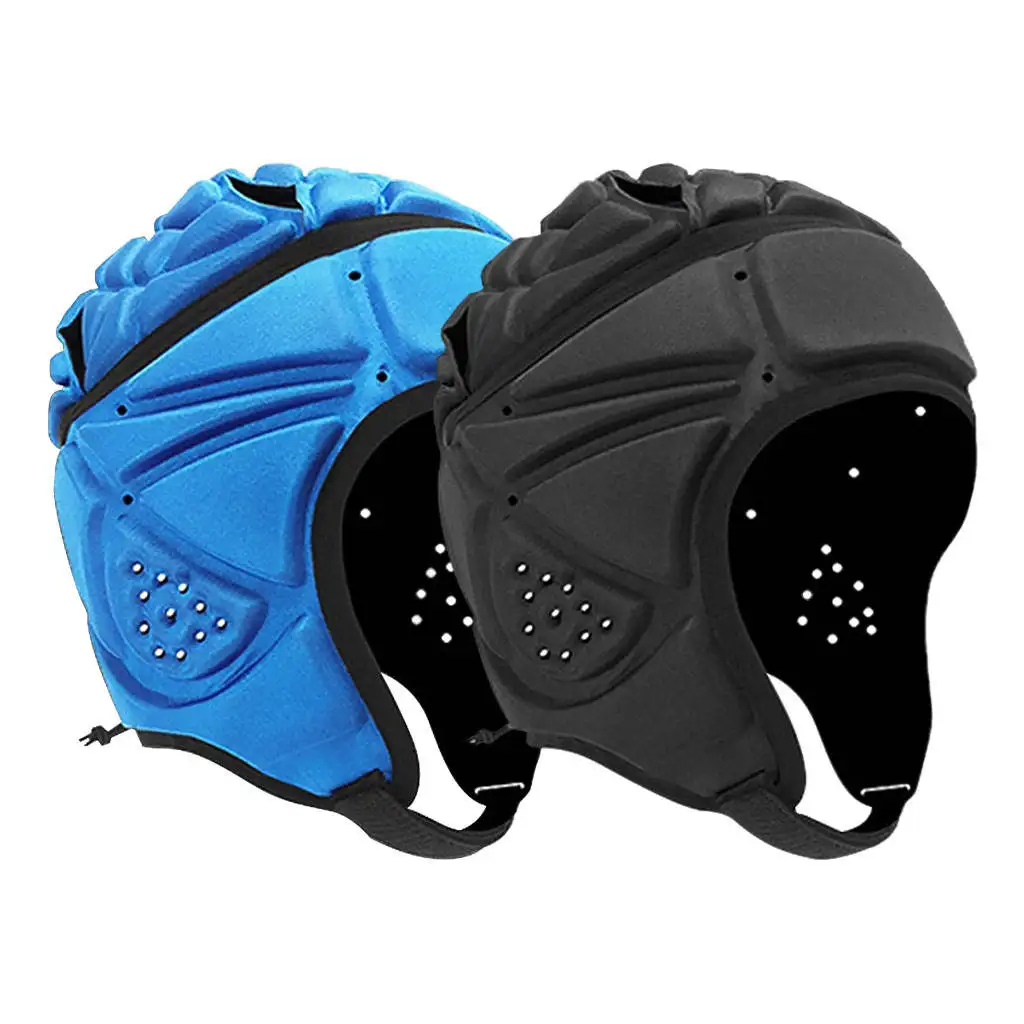 

Rugby Helmet Headguard Breathable Anti-Collision Adjustable Protective Gear Headgear for Soccer Hockey Roller Skating Kids Adult