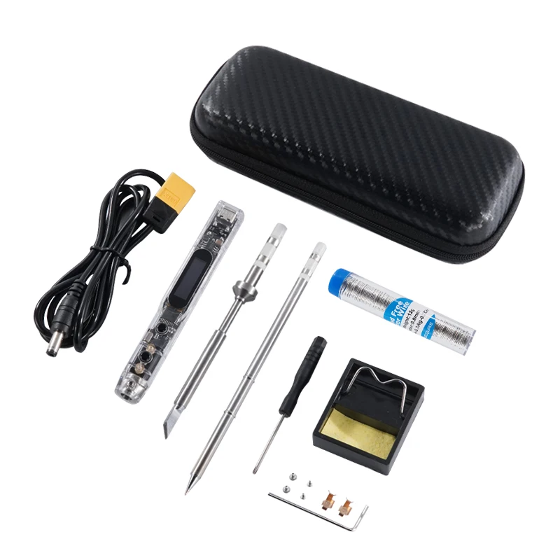 

Sequre Intelligent Electric Soldering Iron Built-in Buzzer 0.91 Inchs OLED Display 450°C Automatically Instant Heating