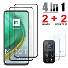 Закаленное стекло 4 в 1 с полным покрытием для Xiaomi Mi 10 Lite, пленка для экрана Xiaomi Mi 9 Lite, стекло для камеры Xiaomi Mi 10 Lite