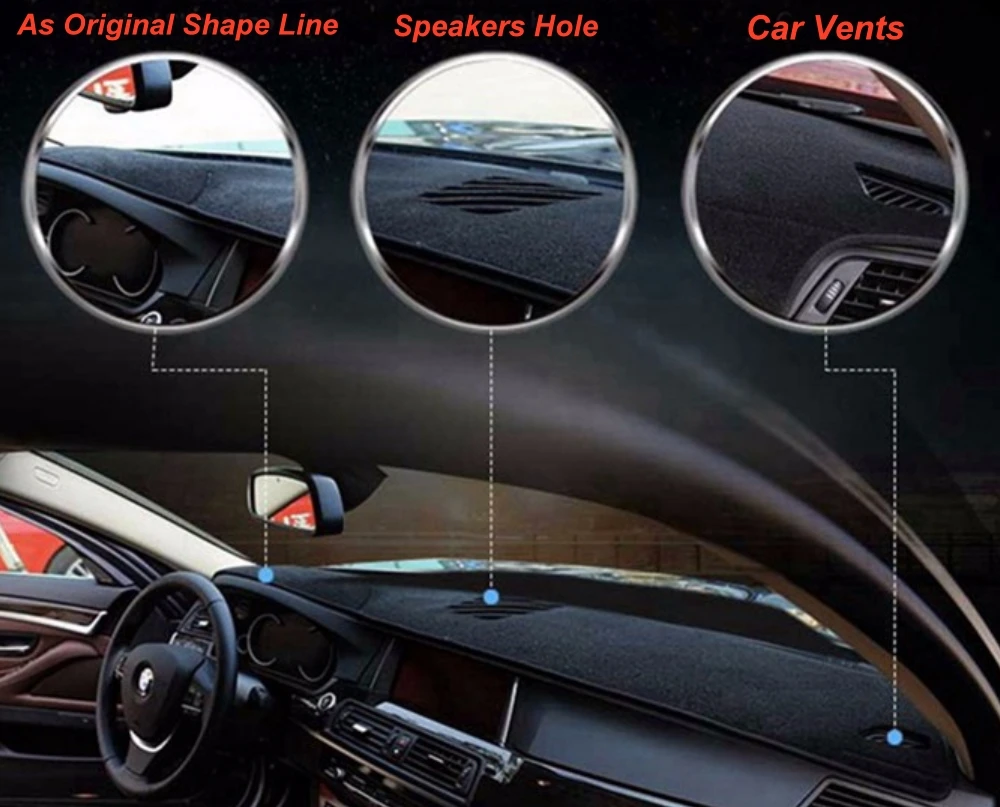 Коврик для приборной панели оригинальный защитный коврик в форме фабрики ковра