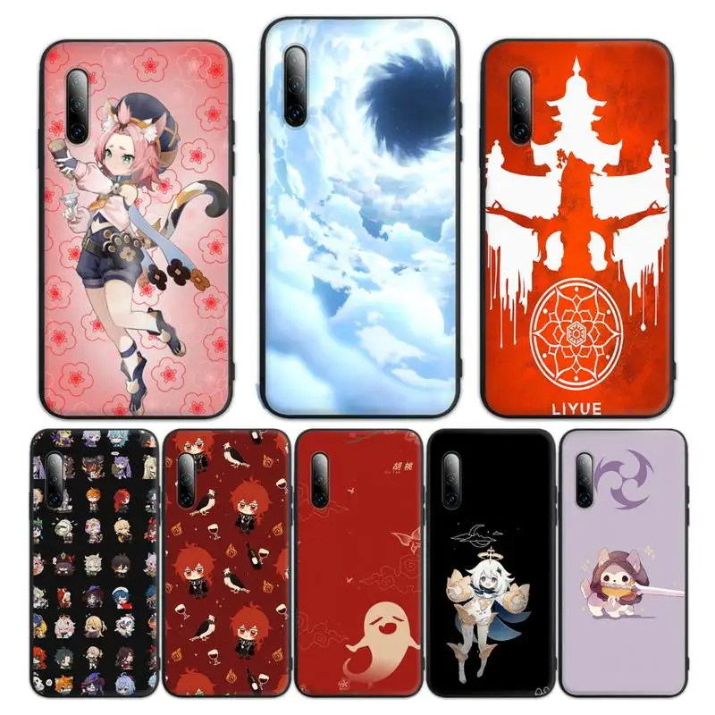 

Genshin Impact Name Card Cute Phone Case for Huawei p10 p20 p30 p40 p40pro p20lite p30pro p9lite2016 coque Fundas