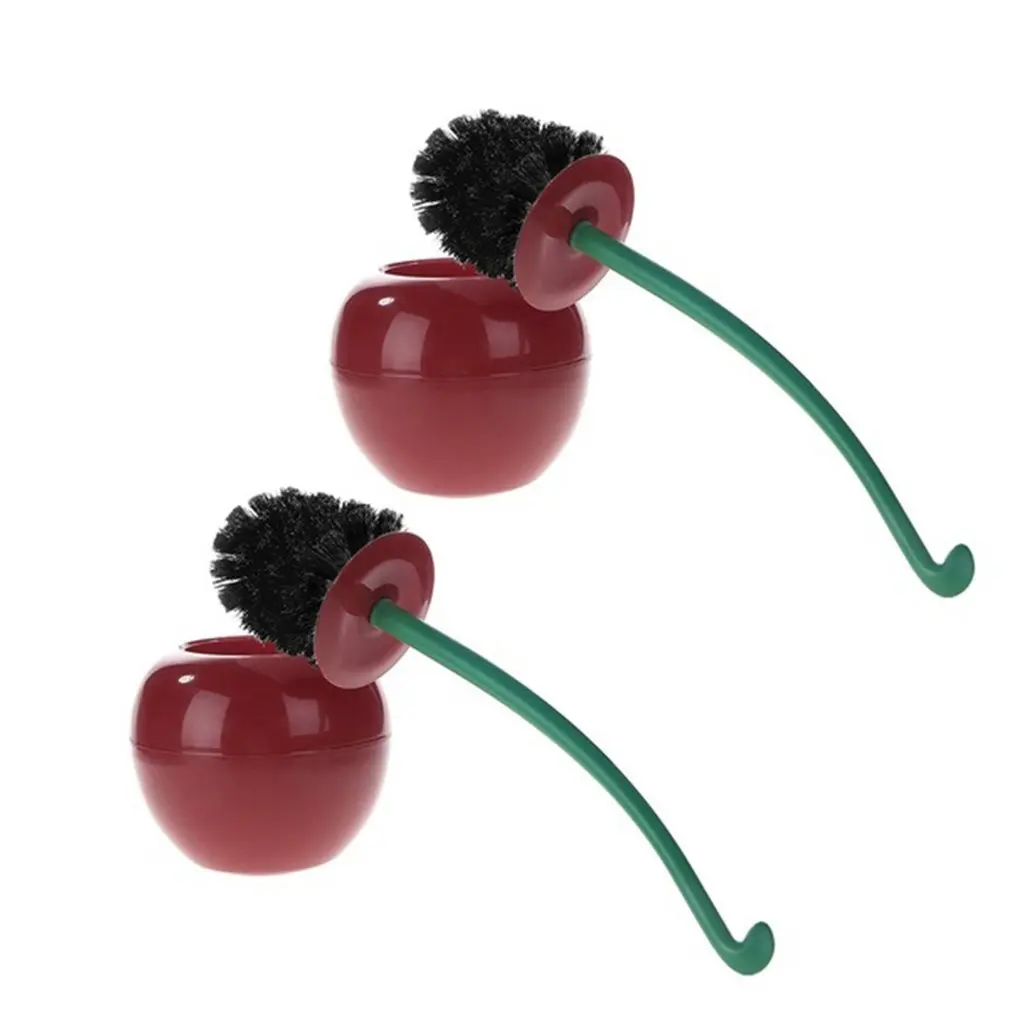 Щетка для унитаза с забавным дизайном в виде вишни держатель инструмента чистки