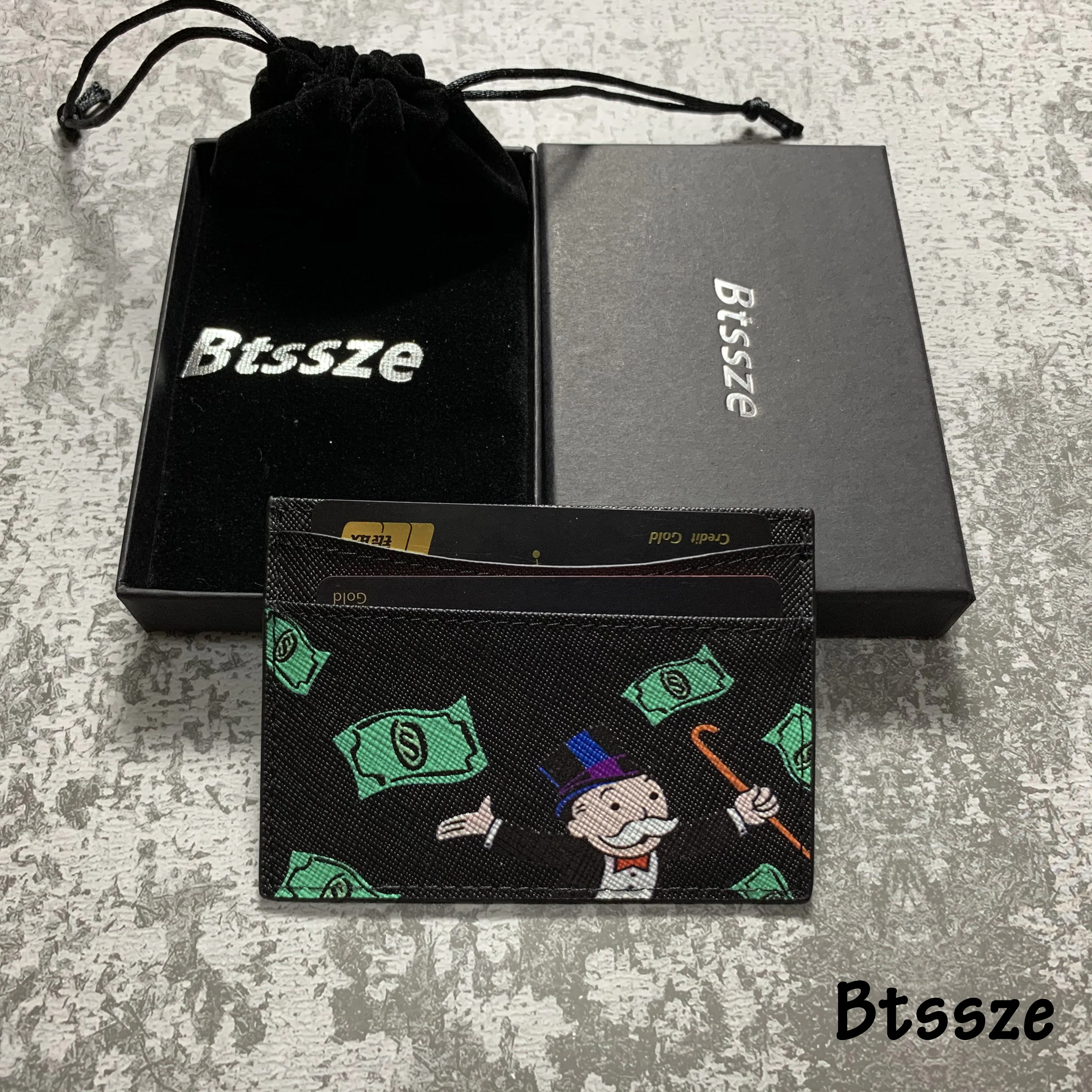 Брендовый кожаный чехол Btssze для банковских карт удостоверения личности кошелек