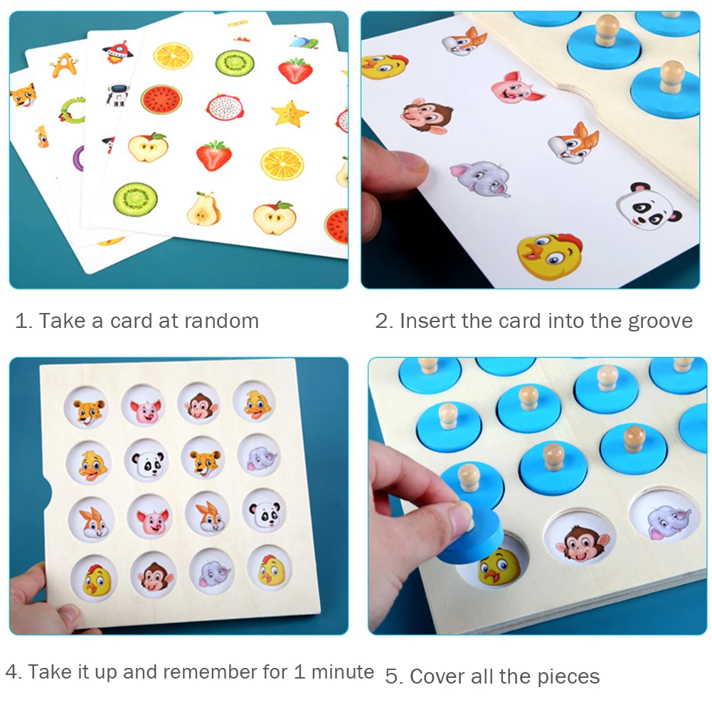 Новые практичные детские деревянные 3D головоломки с памятью шахматы обучение