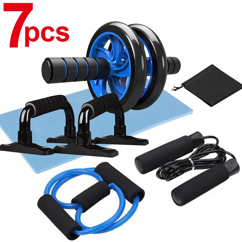 7 шт./компл. оборудование для тренировки мышц брюшного пресса роликовый ролик