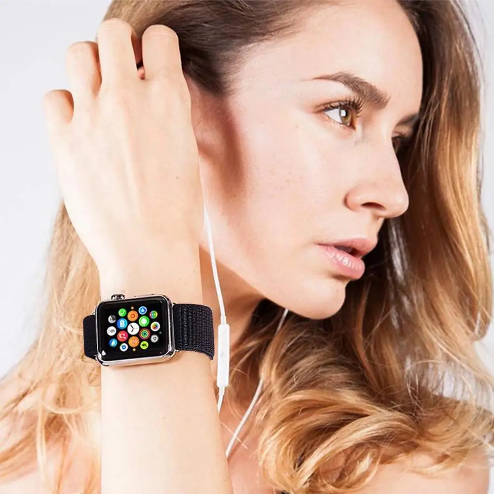 Спортивная петля для Apple watch Band 4 5 correa iwatch 3 2 1 42 мм 38 мм 44 мм 40 мм Apple watch ремешок браслет pulseira аксессуары