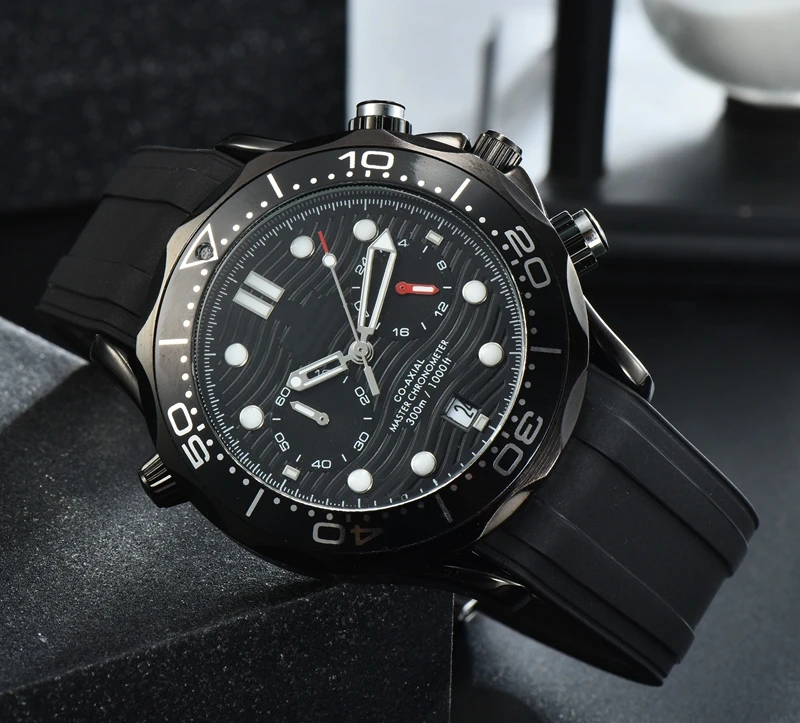 

Watches Mens 2021 Top Brand Luxury Casual Rubber Quartz Men's Watch Business Clock Male Sport Life Waterproof Date Chronograph