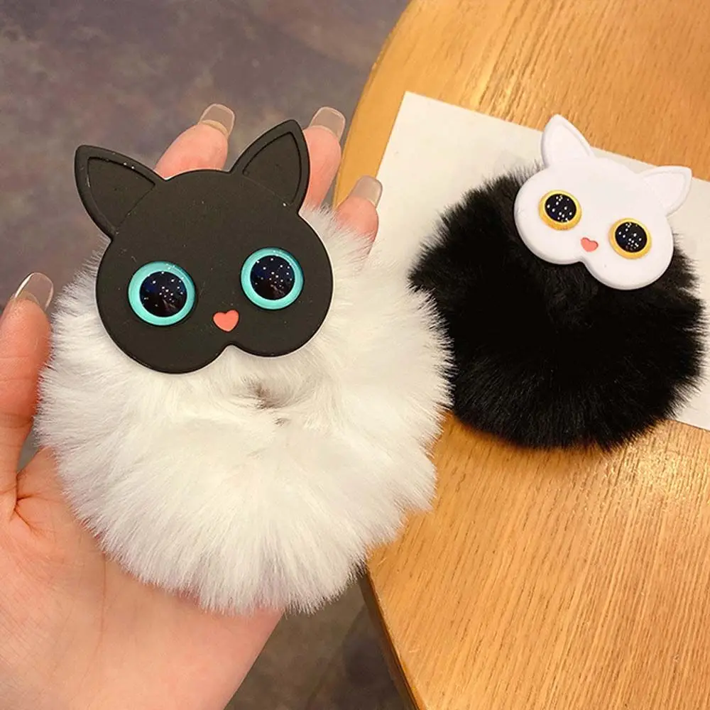 Милые кольца для волос держатель хвоста повязка с помпоном девочек модные