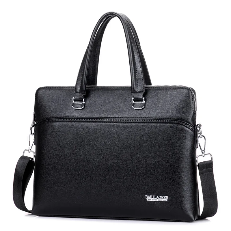 

Business PU Briefcase Laptop Portable Portable Messenger Shoulder Work Document Briefcase Sacoche Homme Bags for Men DB60BA