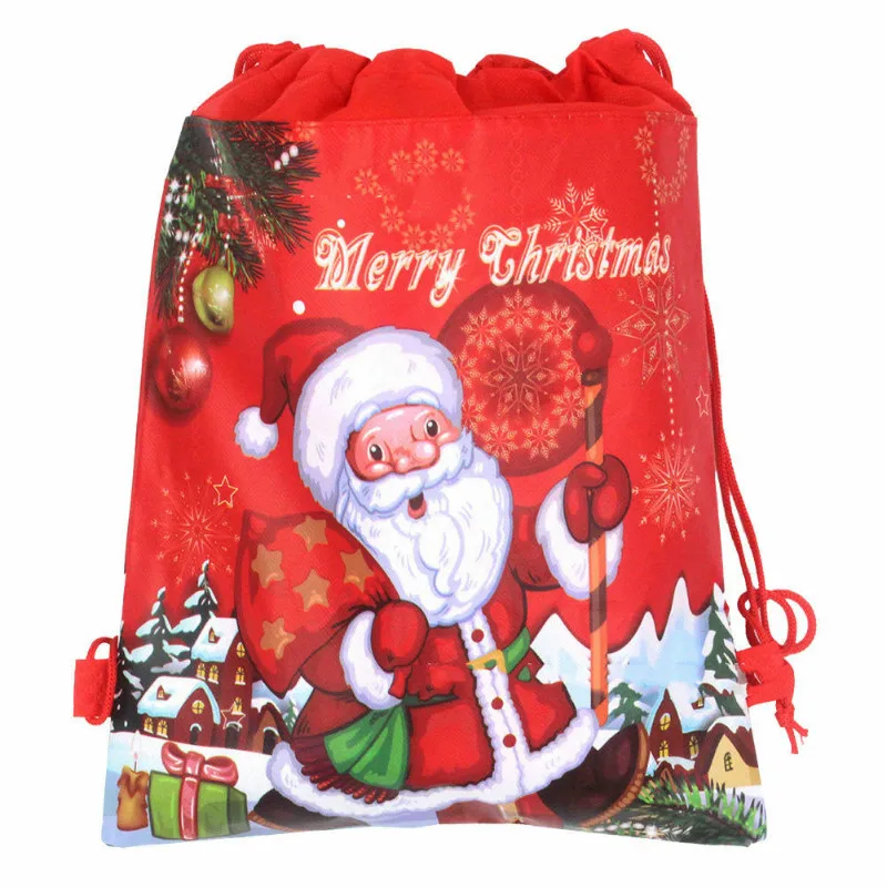 1/2 шт. шнурком Рождественский подарок сумки Drawstring хлопка, сумки для макияжа, сумка дорожный мешок для хранения одежды Для женщин Для мужчин Сумки из натуральной кожи