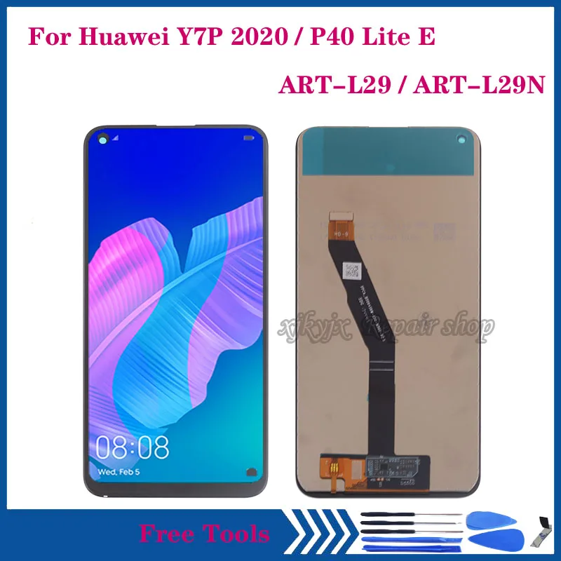 

6.39" AAA quality Display For Huawei P40 lite E LCD Touch Screen Digitizer Replament For Y7P 2020 ART-L28 L29 Display 10 Touch