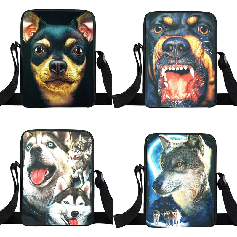 Забавная миниатюрная сумка Хаски ротвейлера гуадиа чихуахуа Женская сумочка