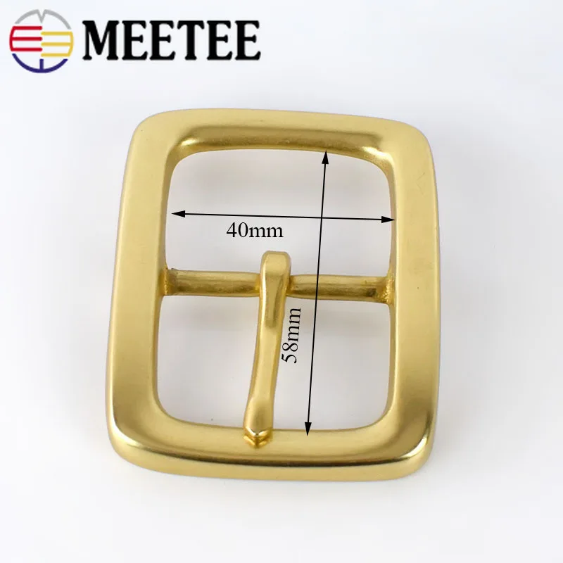 Meetee 1 шт. 40 мм Мужская пряжка для ремня 38 39 ремешок пряжки из чистой меди головка