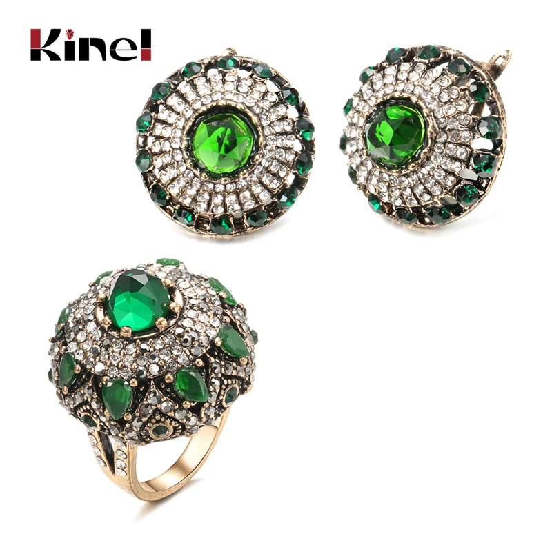 Комплект из кольца и серёг в этническом стиле|Ювелирные наборы| |