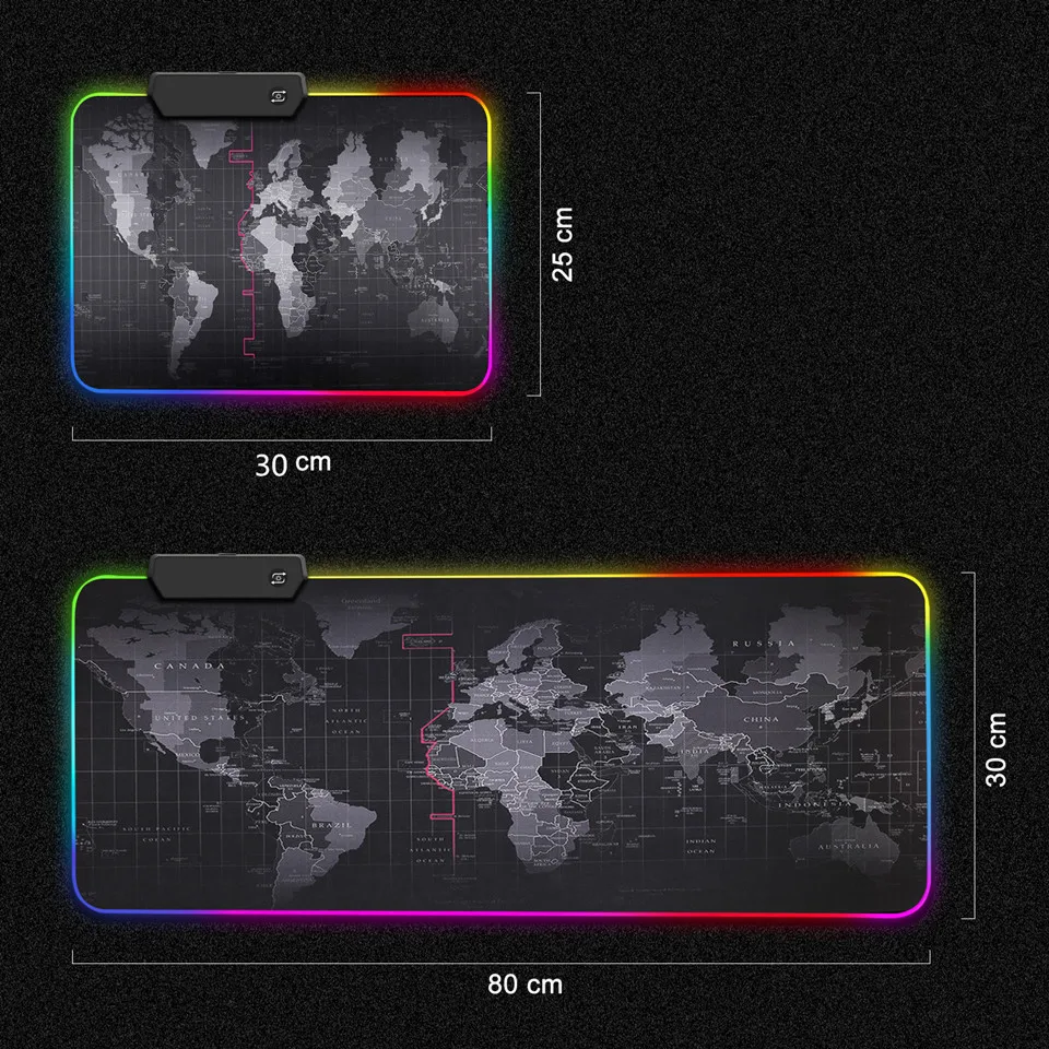 Игровой коврик для мыши RGB коврик для мыши геймерский компьютерный коврик для мыши RGB коврик с подсветкой Mause большой коврик для мыши XXL для настольной клавиатуры Компьютерные мыши с подсветкой коврик