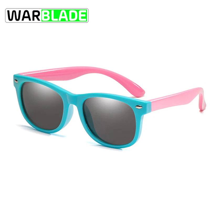 18Color Fashion Children Sunglasses Boys Girls Kids Polarized Sun Glasses TR90 Silicone Safety Baby Eyewear UV400 Oculos | Спорт и