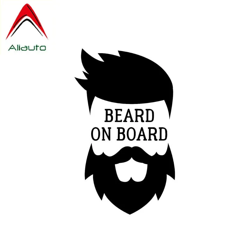 

Забавная Автомобильная наклейка Aliauto, борода на борту, волосы, хипстер, водонепроницаемая, солнцезащитная, анти-УФ, Светоотражающая наклейк...