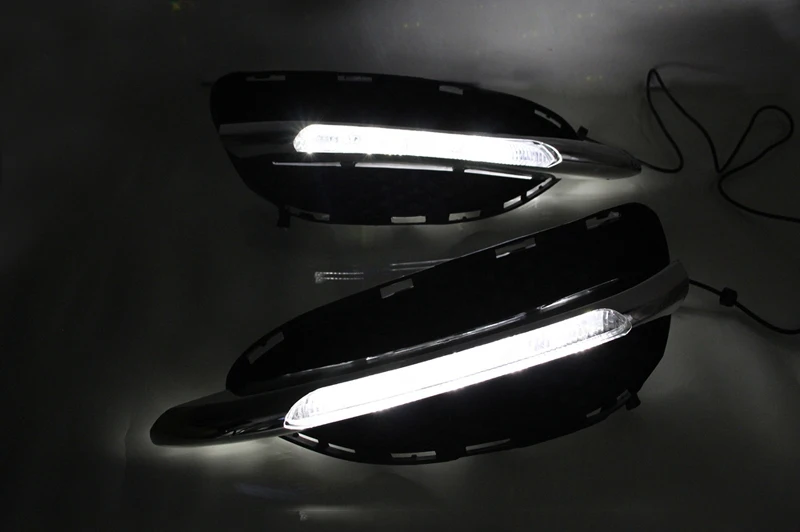 

2pcs For Mercedes-Benz E Class 2014-2015 6000K White Light LED Daytime Driving Running Light DRL Car Fog Lamp