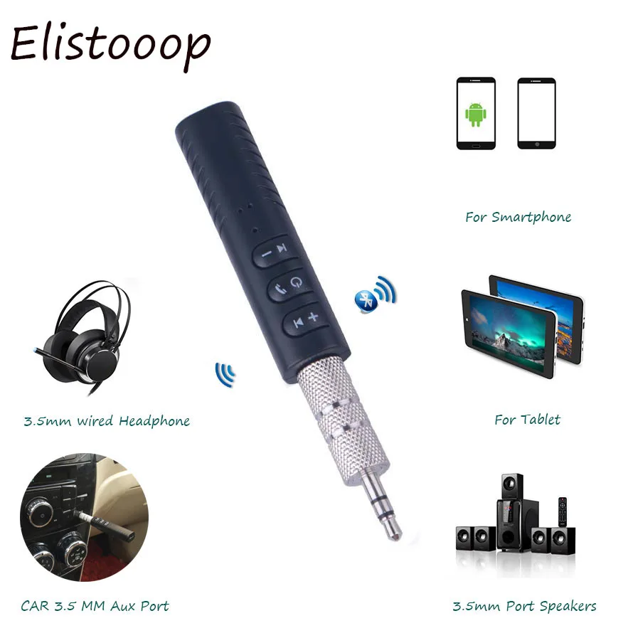 Универсальный 3 5 мм Jack Bluetooth автомобильный набор свободные руки хэндс фри музыка