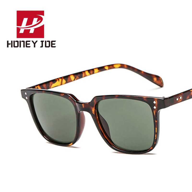 Роскошные винтажные Квадратные Солнцезащитные очки для мужчин и женщин