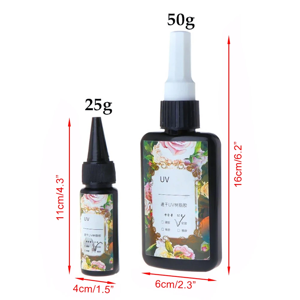 

25/50g UV Resin Curing DIY UV Resin for original Handmade Art Craft Jewelry Tools Making Decoration Resin Curing DIY UV Resin