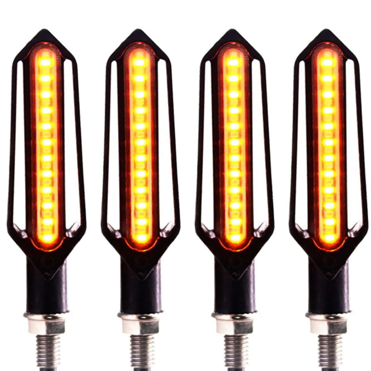 

4 шт. 24LED мотоцикл DRL светильник тормозной мерцающий светильник течет поворотов светильник s