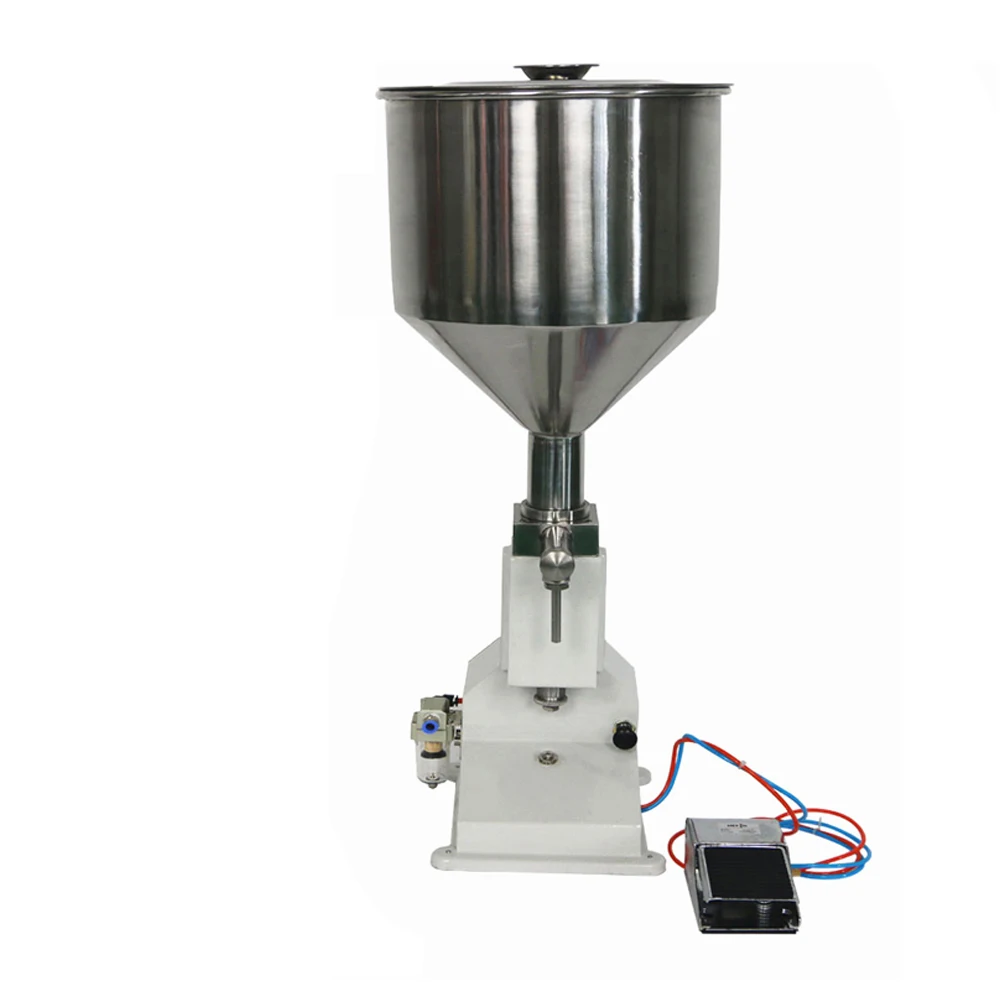 

YS-A02 Hot Selling Pneumatic Liquid Soap/Bath Foam/Tomato Paste/Honey Jar Filling Machine With Pedal Switch 5-50ml