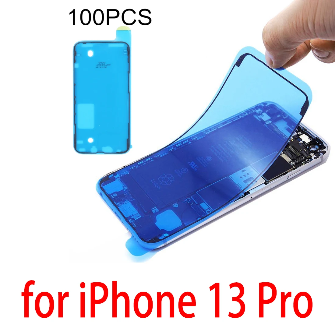 

100 PCS LCD Frame Bezel Waterproof Adhesive Stickers for iPhone 13 Pro