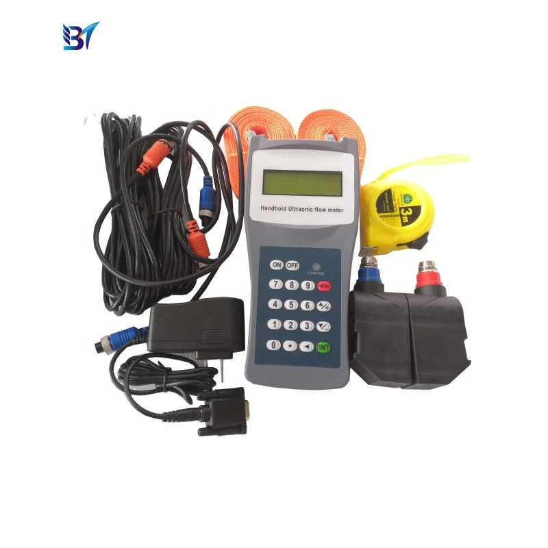 

Clamp On Sensor Hand Held Ultrasonic Flowmeter Water Flow Meter with RS485