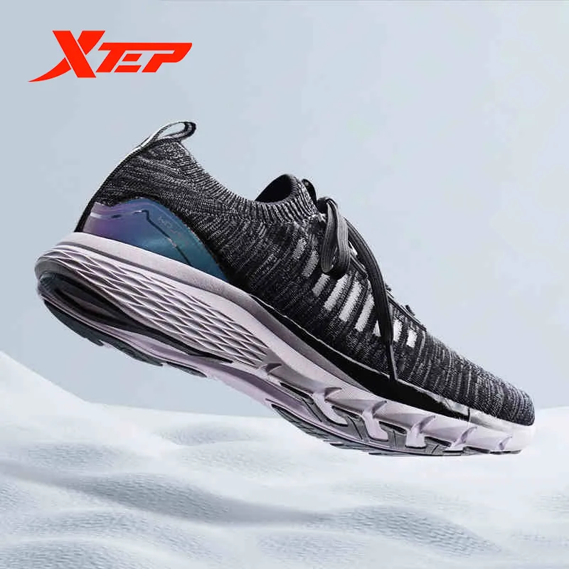 Xtep X-Flow модные Для Мужчин's Для женщин кроссовки шок поглощающие носки обувь Легкий дышащий материал беговые кроссовки унисекс 982219119573