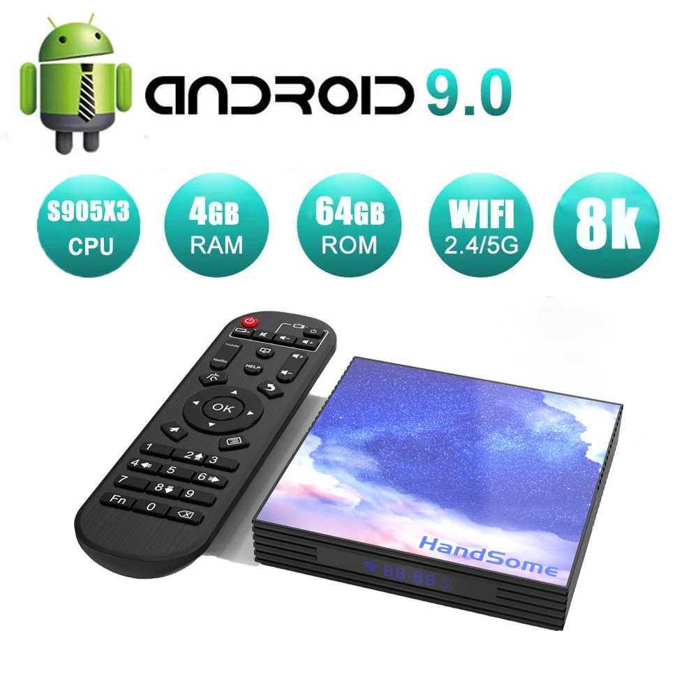 4GB 64GB Amlogic S905X3 A95X F3 тонкий Android 9,0 4 Гб ОЗУ 64 Гб ROM2.4 и 5G двойной Wifi BT Поддержка 8K Медиаплеер smart tv приставка - Цвет: 4GB 64GB