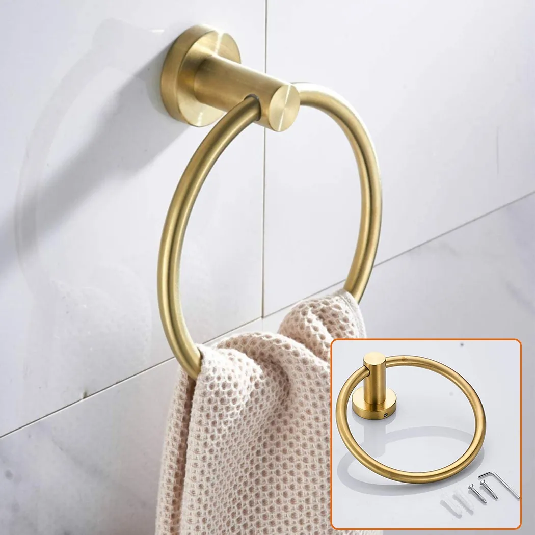 

Hardware Towel Ring Holder Stainless Steel Towel Towel Rail Wall Mount
