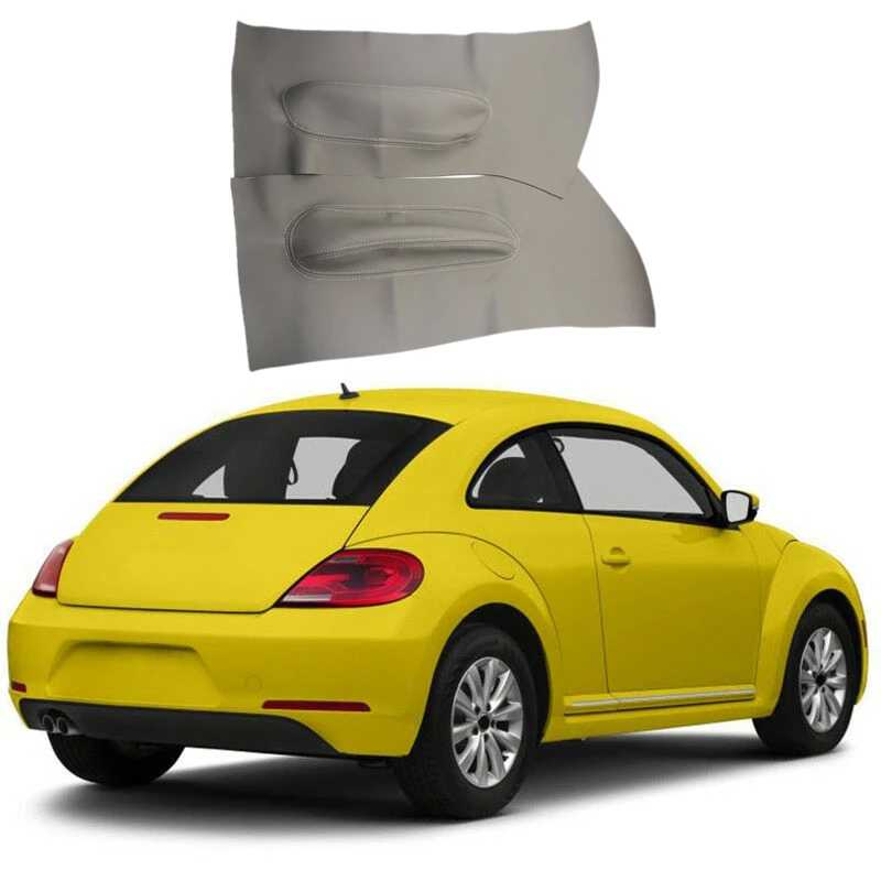 1 пара серая накладка на дверную панель отделка карточки кожа синтетика для VW Beetle