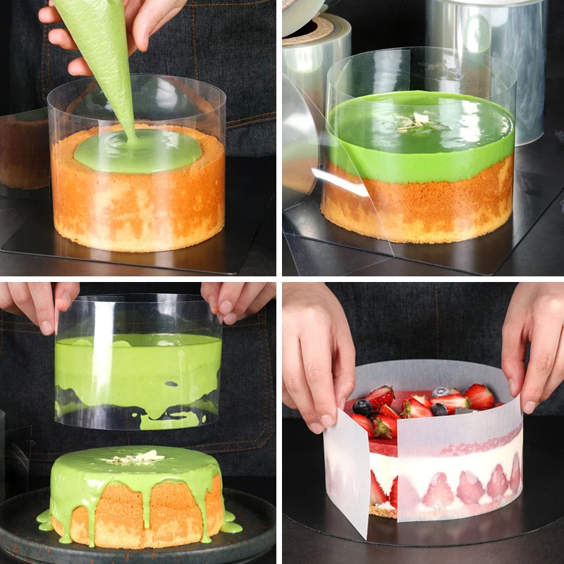 8 дюймов 10 см Прозрачная форма для торта лампочка оборачивания оборачивающаяся