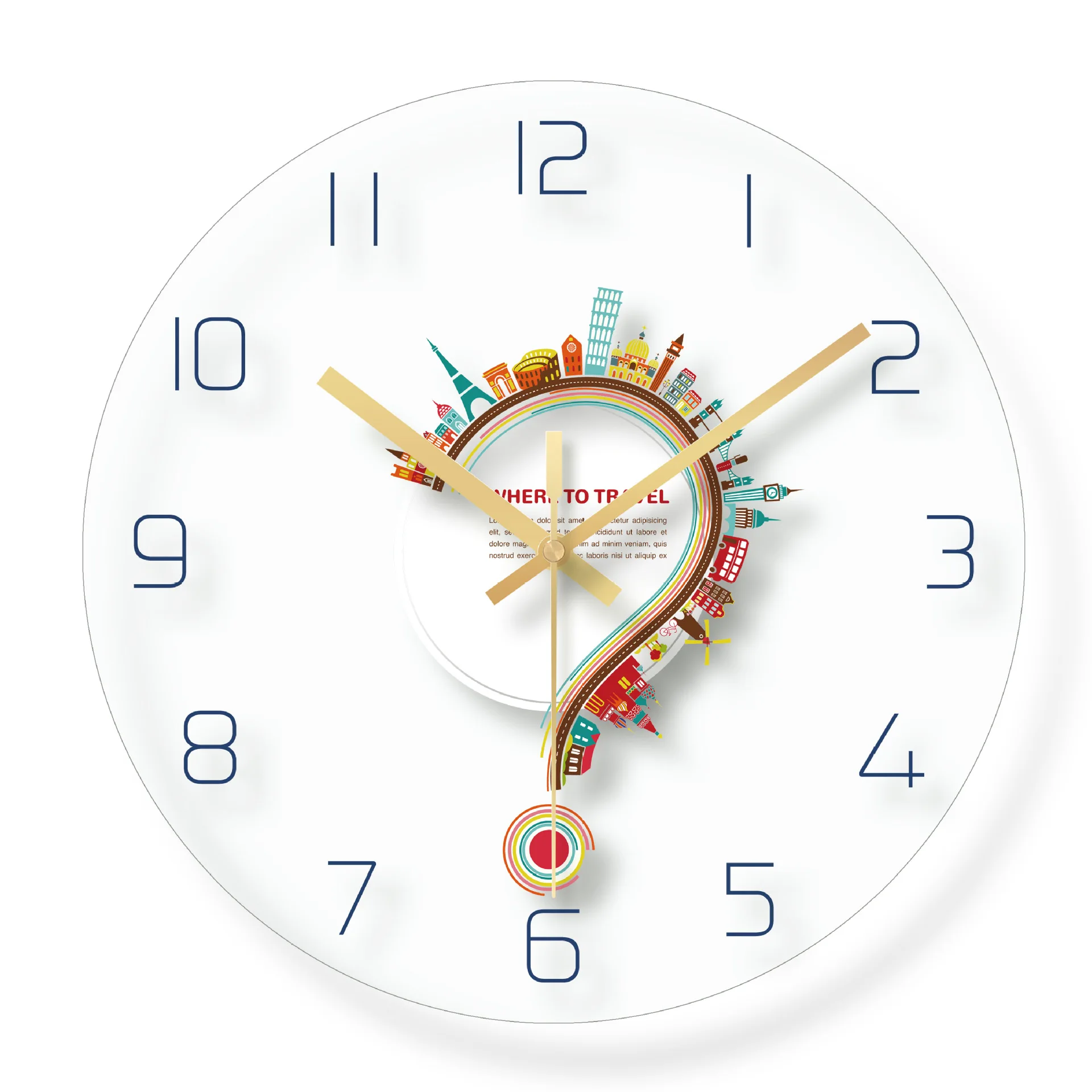 Настенные часы в скандинавском стиле Модные Простые тихие цифровые для